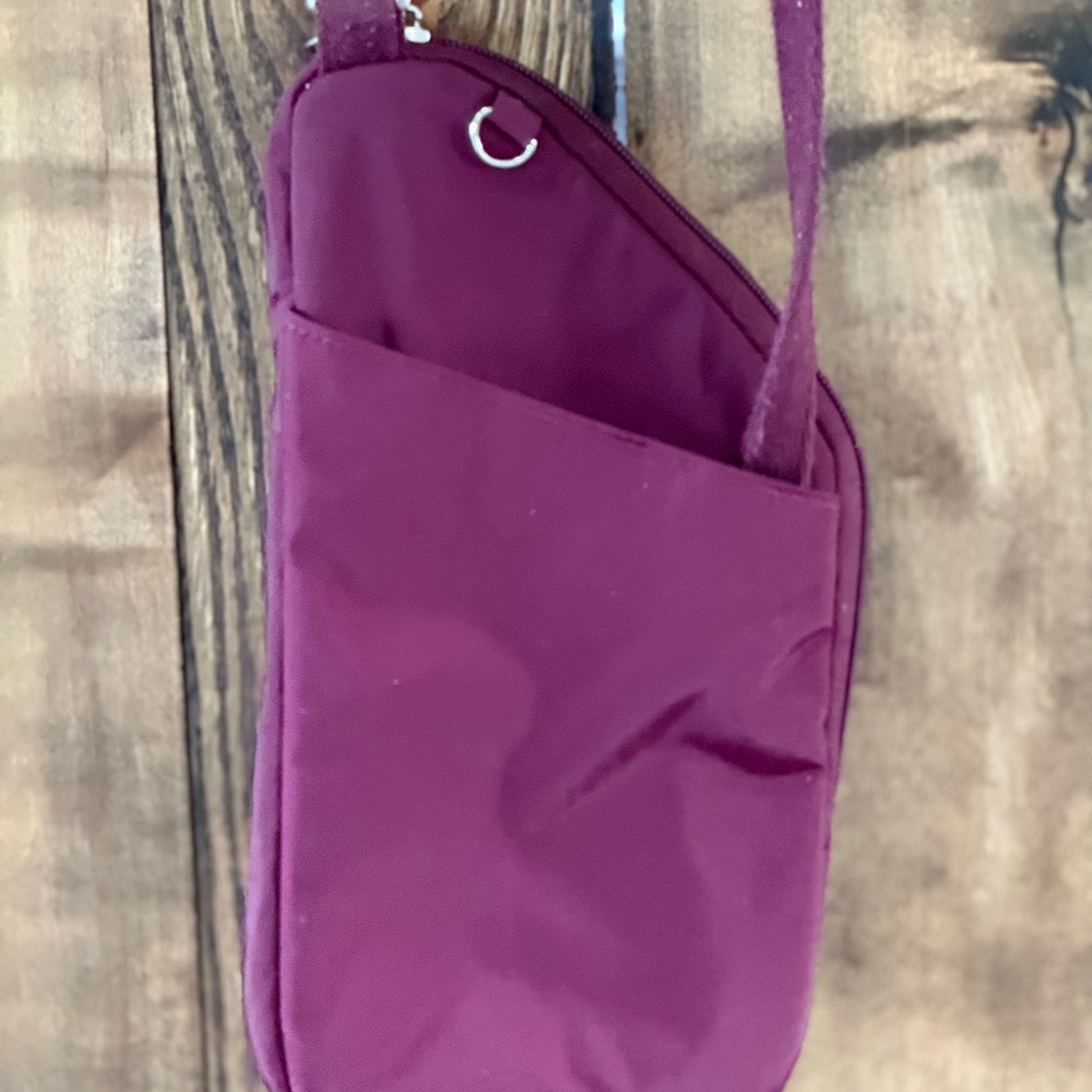 Travelon Burgundy Anti-Theft Sling Crossbody Bag - Picture 4 of 7